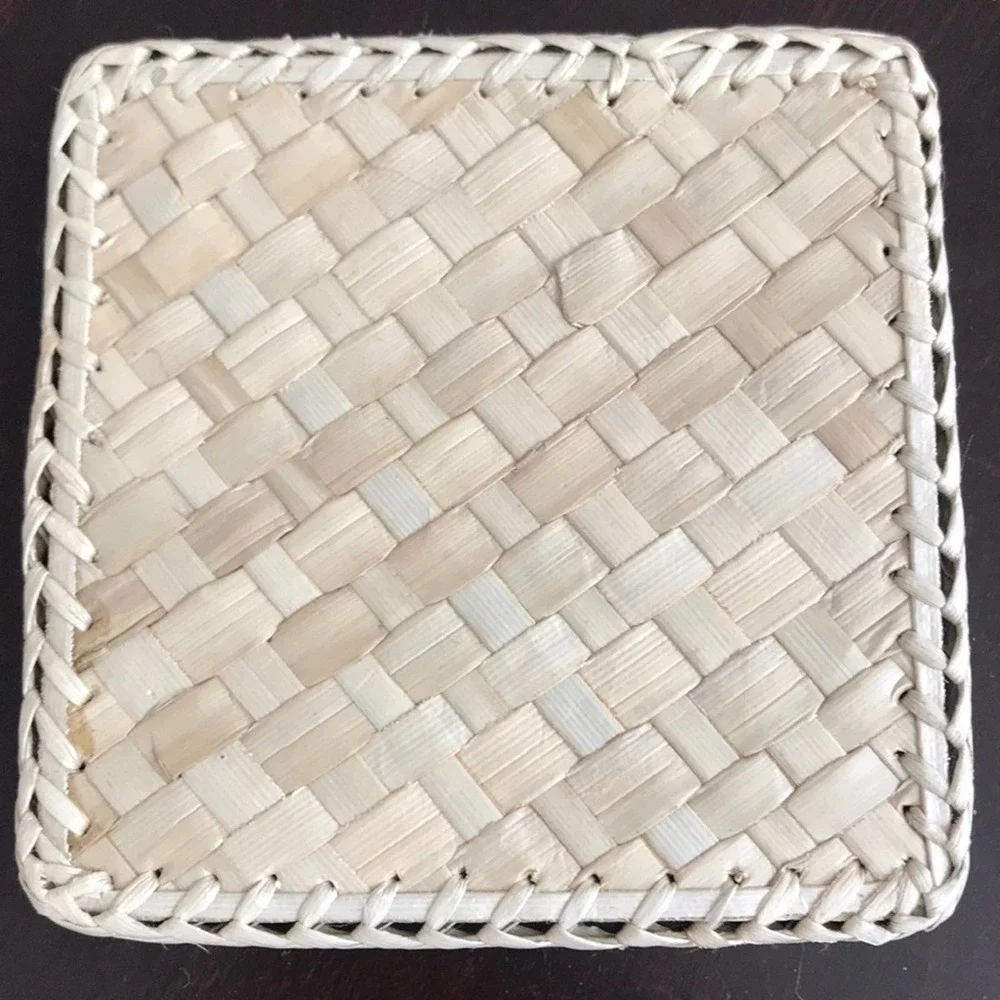 Crate and Barrel Woven Coasters Set! NEW c&b